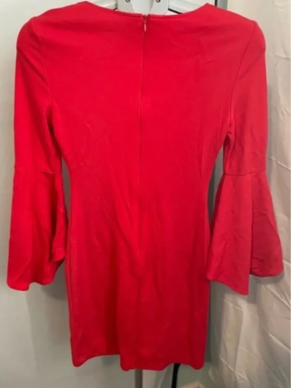 Lulus red bell sleeve dress size small